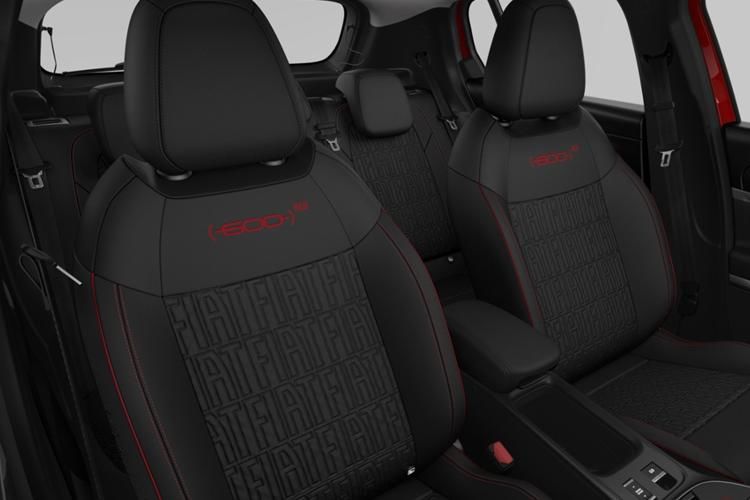 fiat 600 hatchback 115kw red 54kwh 5dr auto [17" alloy] detail view